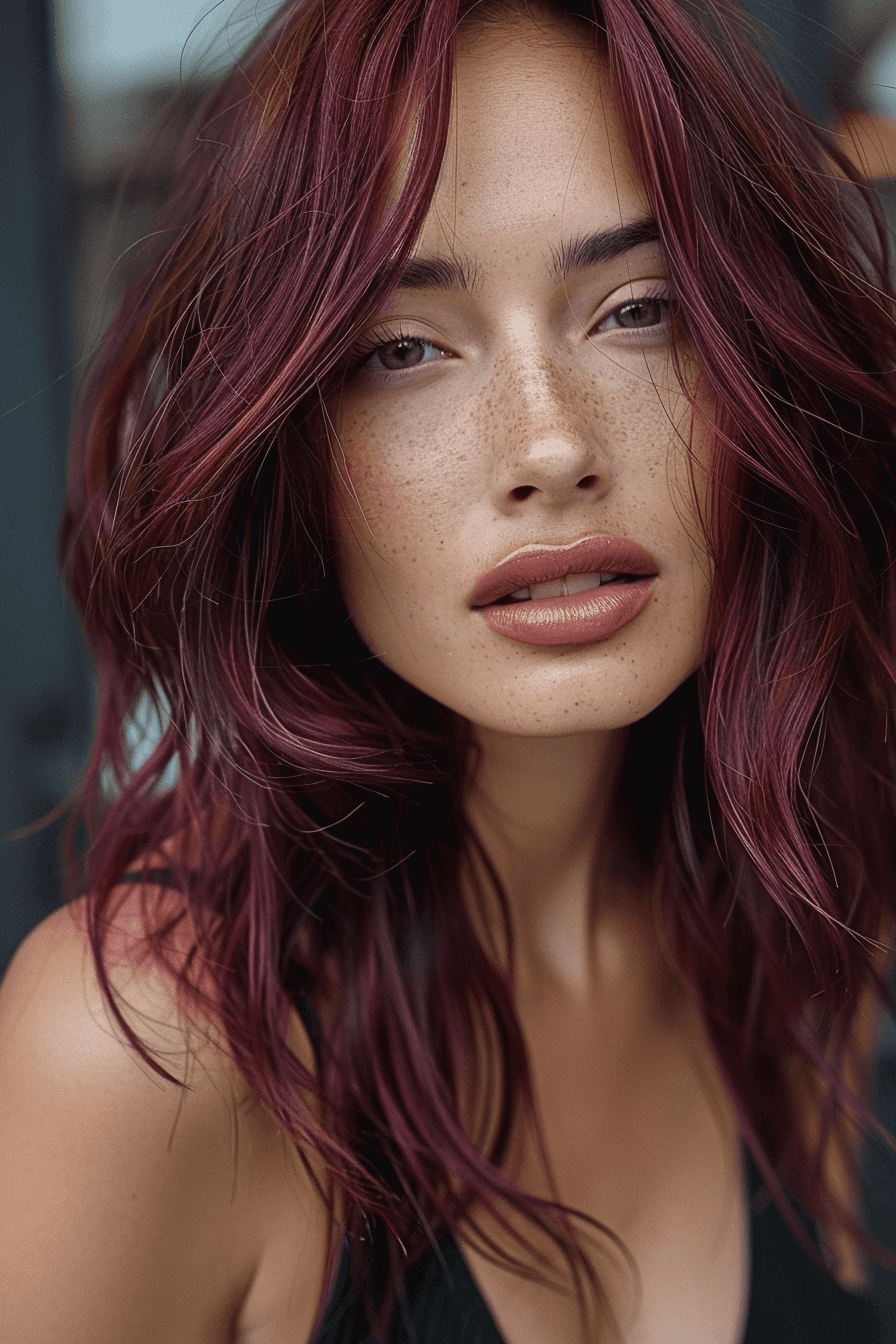 Bold Burgundy Waves Delight