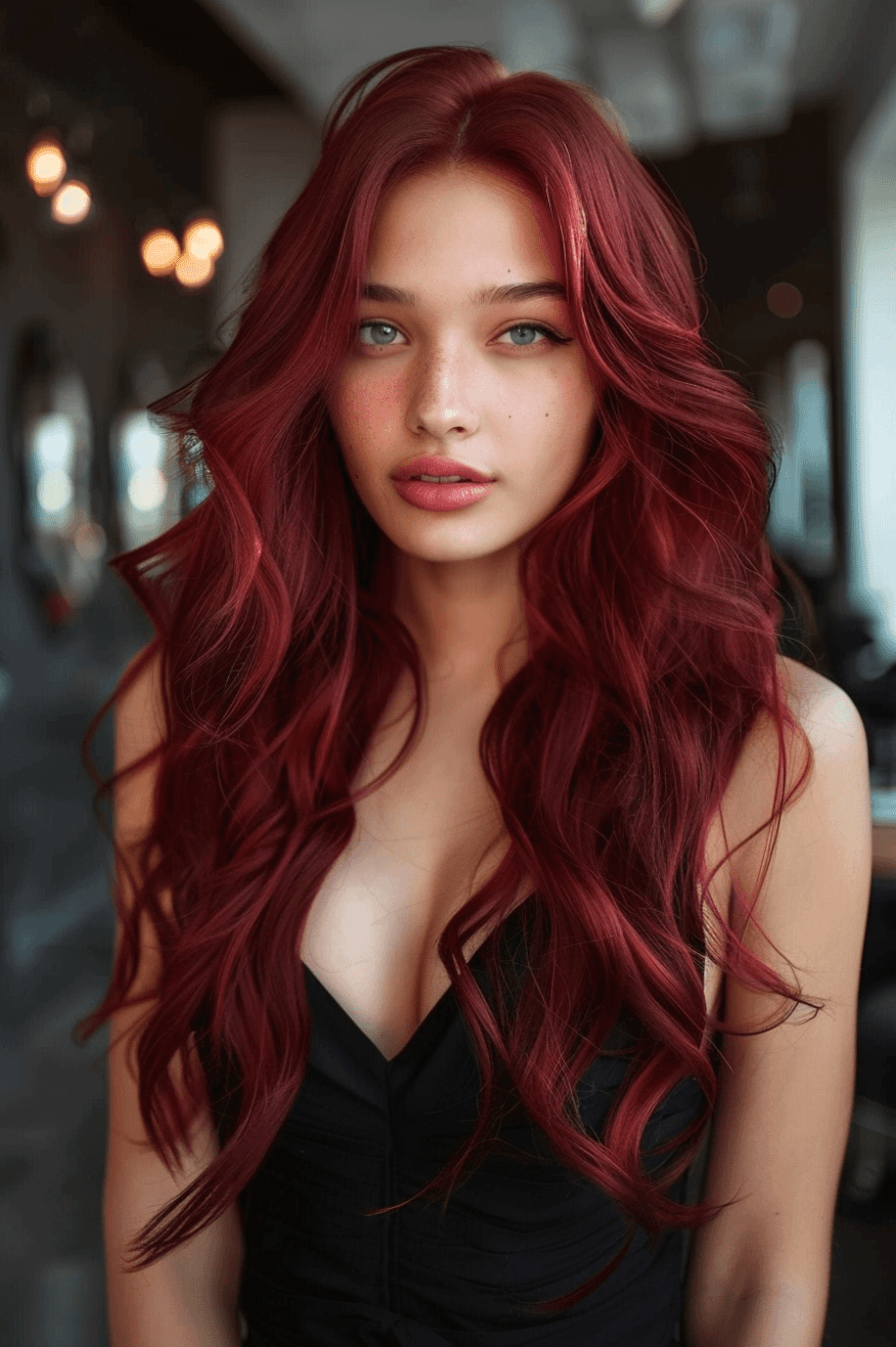 Burgundy Waves Bold Glamour