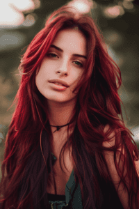 effortless glamour burgundy waves