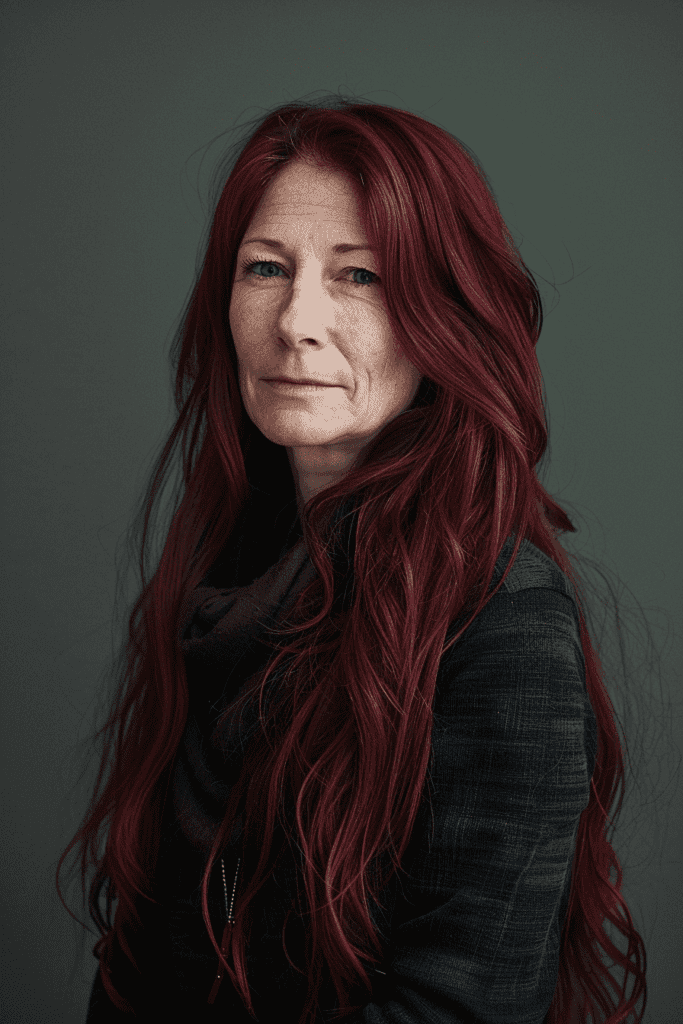 65 Long Burgundy Hairstyles To Shine In 2024