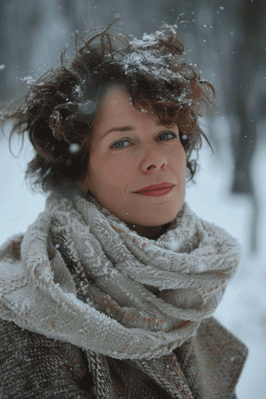 Snow-Kissed Curly Bob