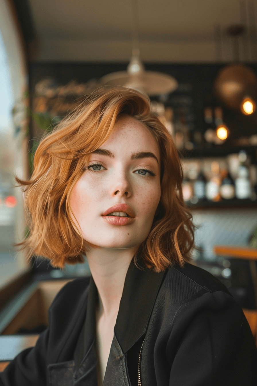 Warm Wavy Bob Style