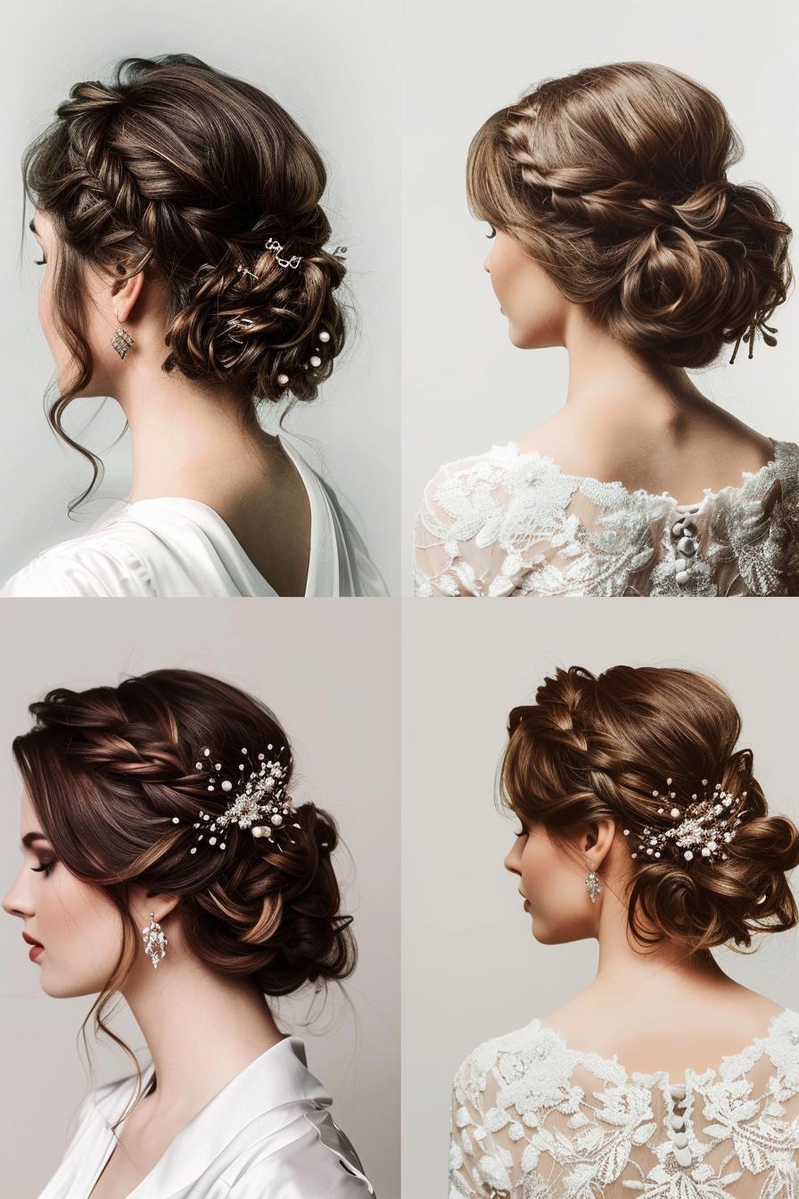 Braided Elegance with Blooms