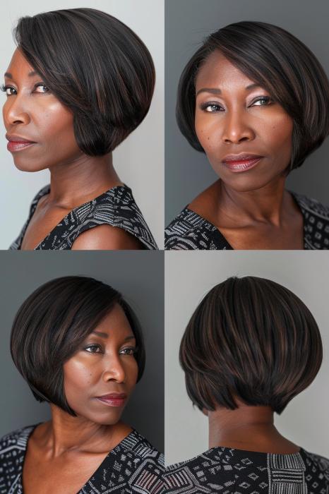 chic asymmetrical bob style