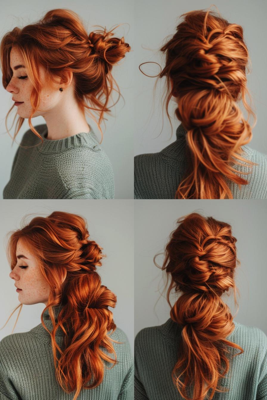 Chic Auburn Bun