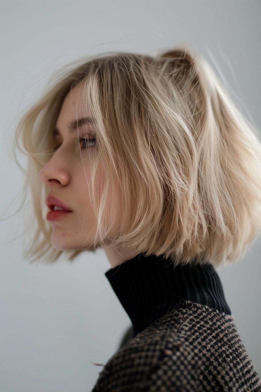 Chic Blonde Bob Style