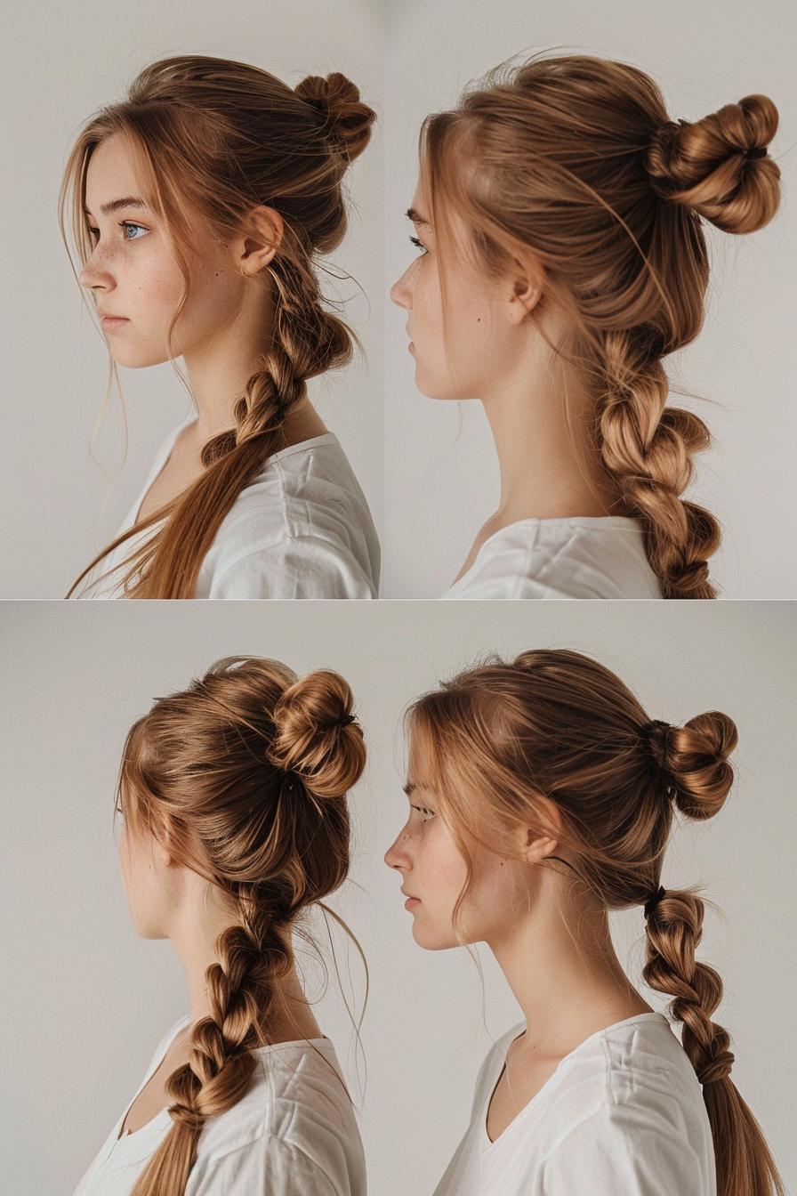 Chic Half-Up Braid Style