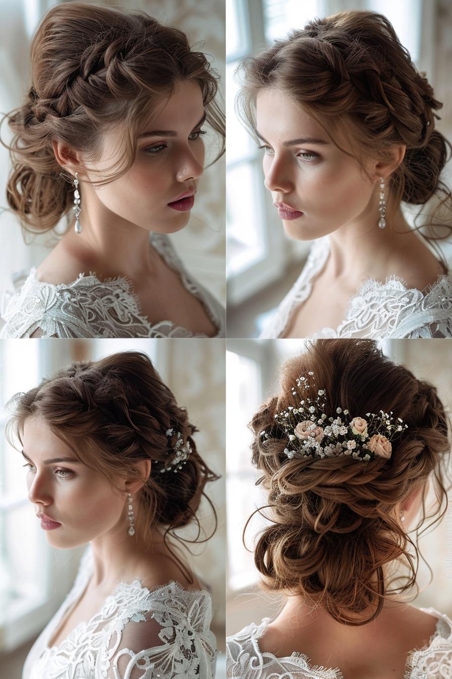 Dreamy Braided Crown Bun