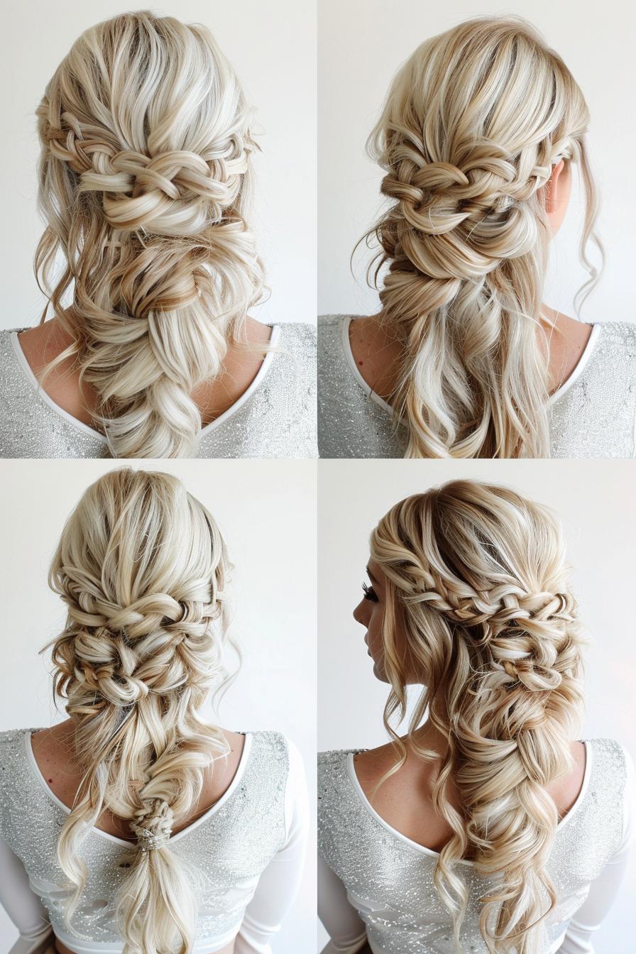 Elegant Braided Curls