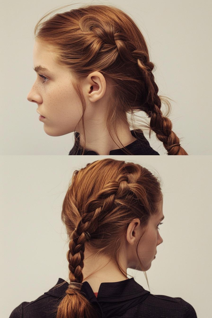 Elegant Side Braid Beauty