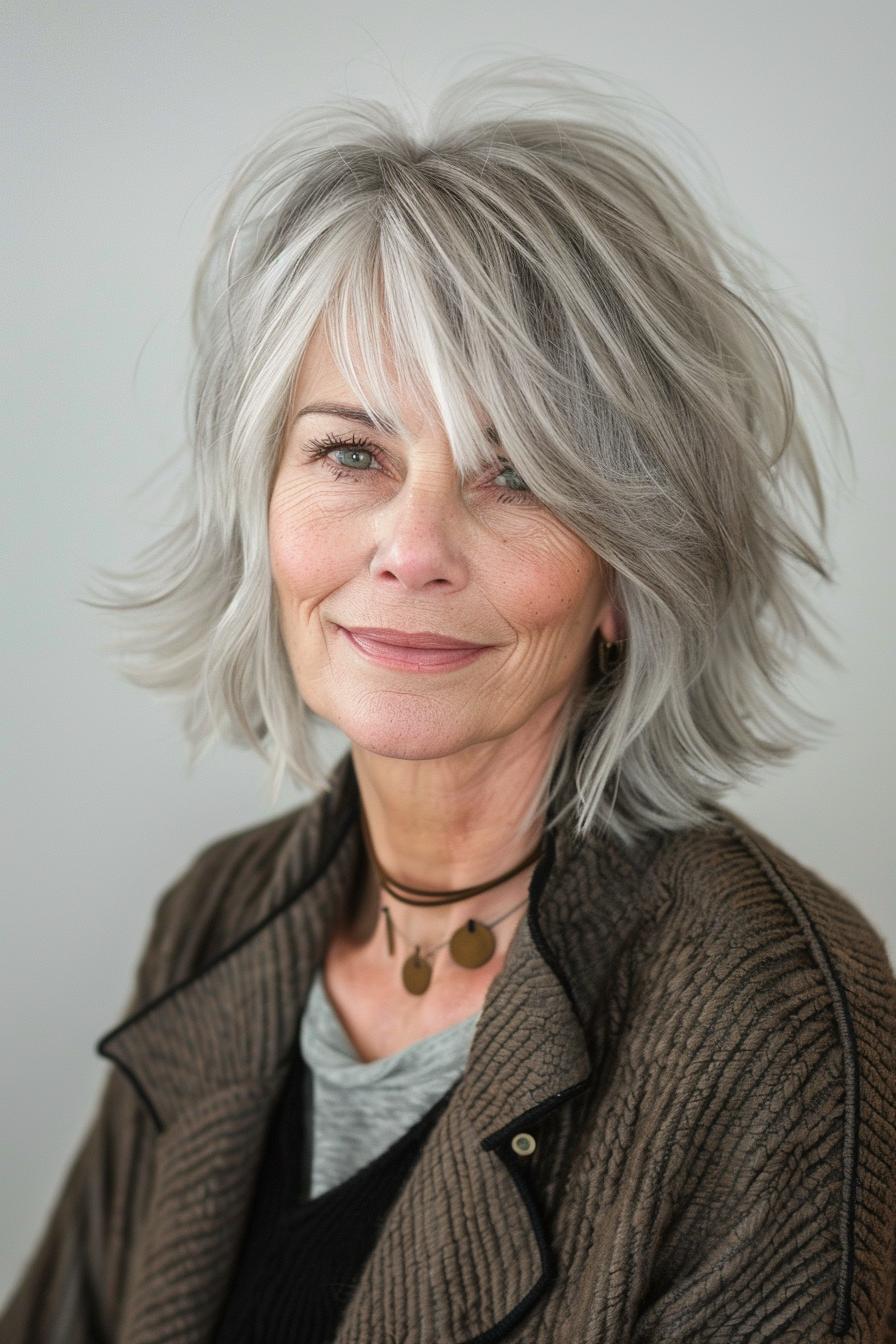 Elegant Silver Bob