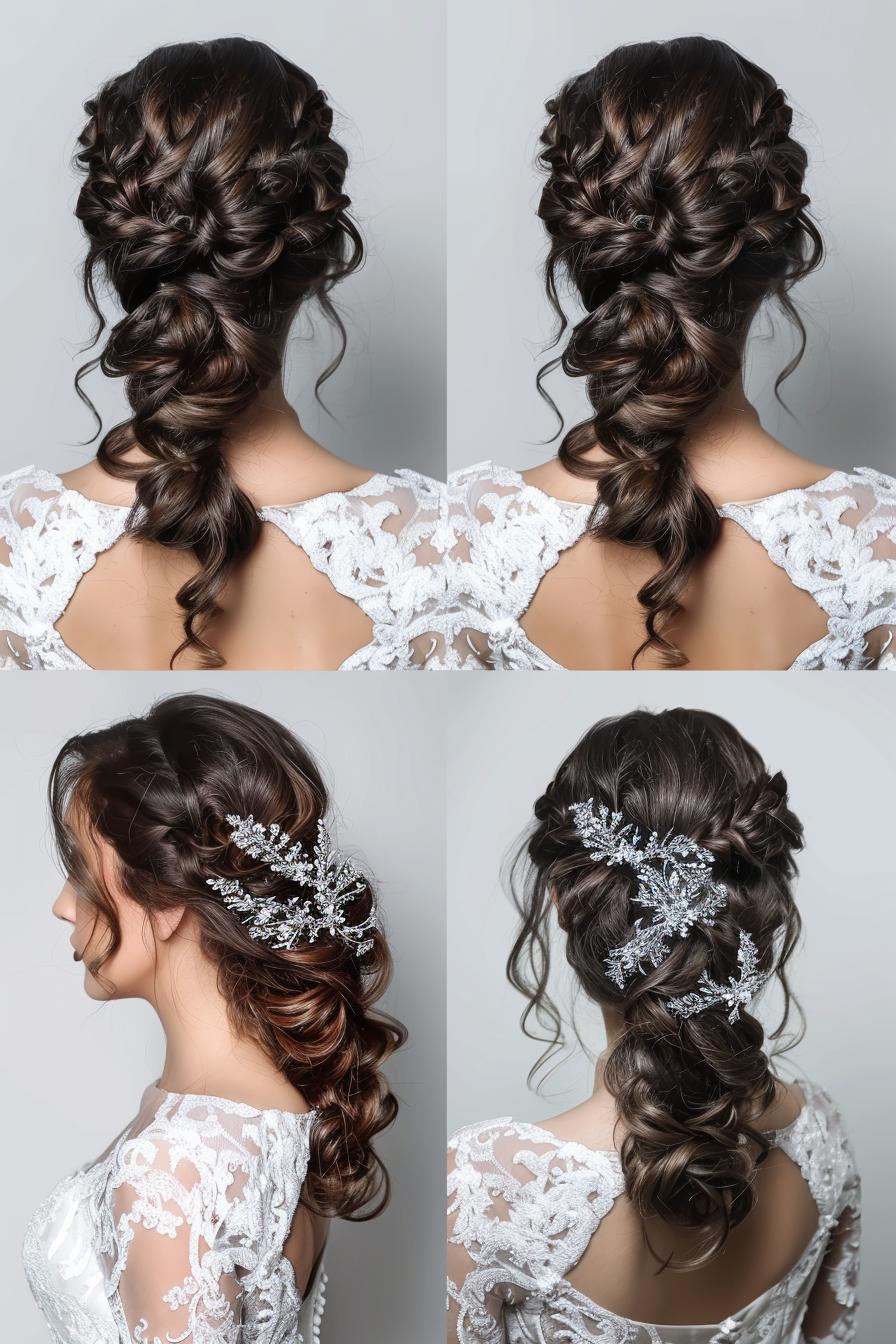 Elegant Twirled Updo Look