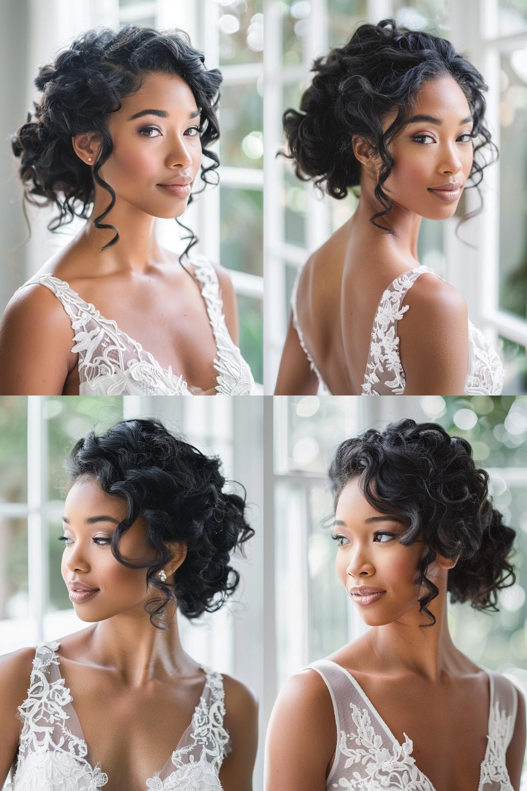 Elegant Updo Soft Curls