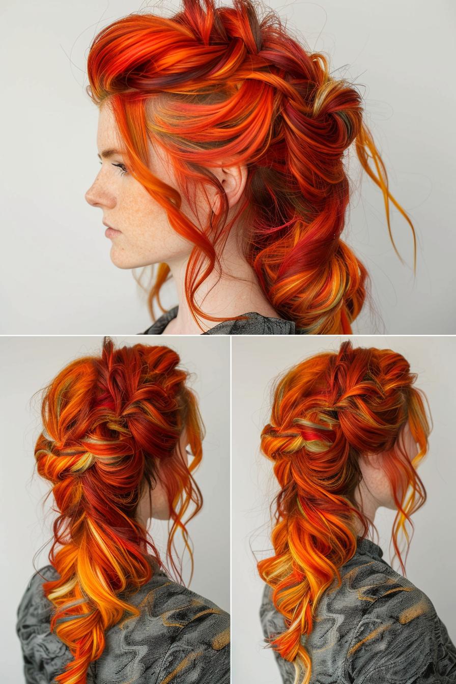 Fiery Elegant Updo