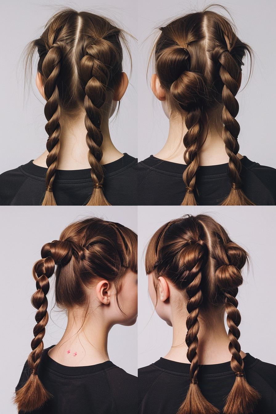 Intricate Double-Braid Elegance