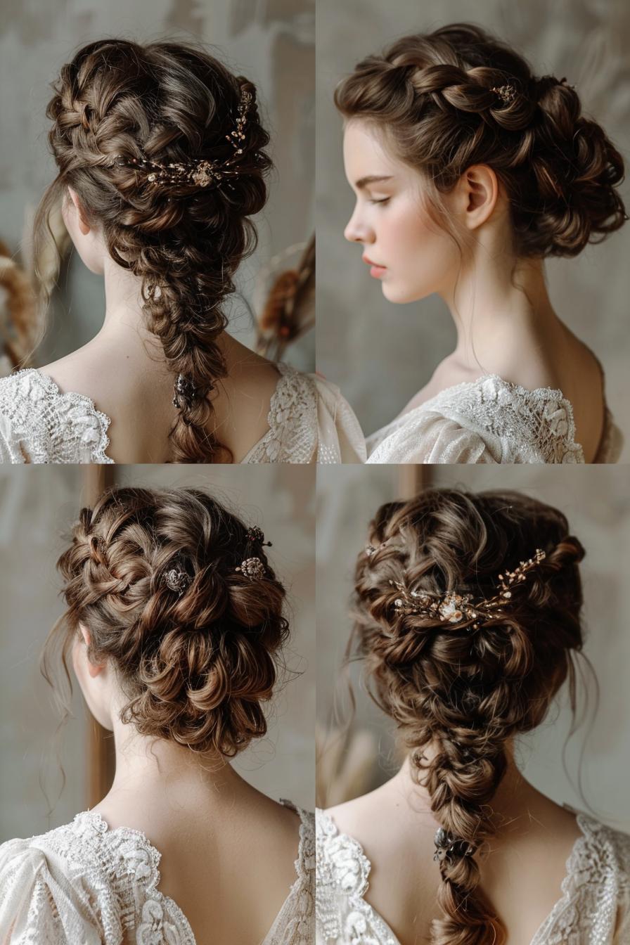 Romantic Braided Updo Elegance