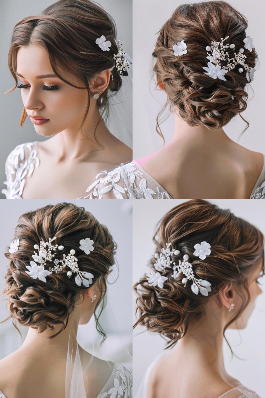 Whimsical Pearl Adorned Updo