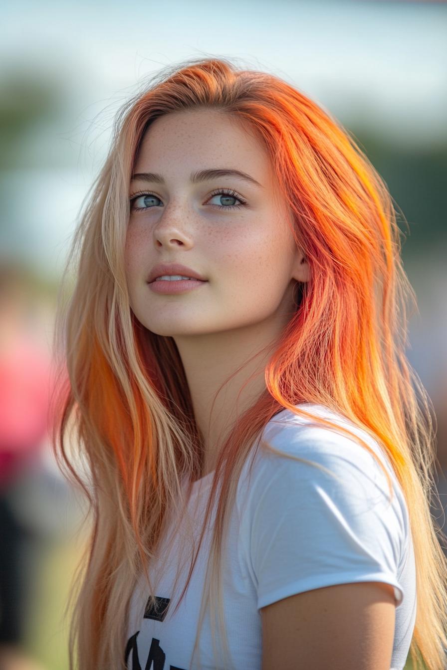 Blonde to Orange Brilliance