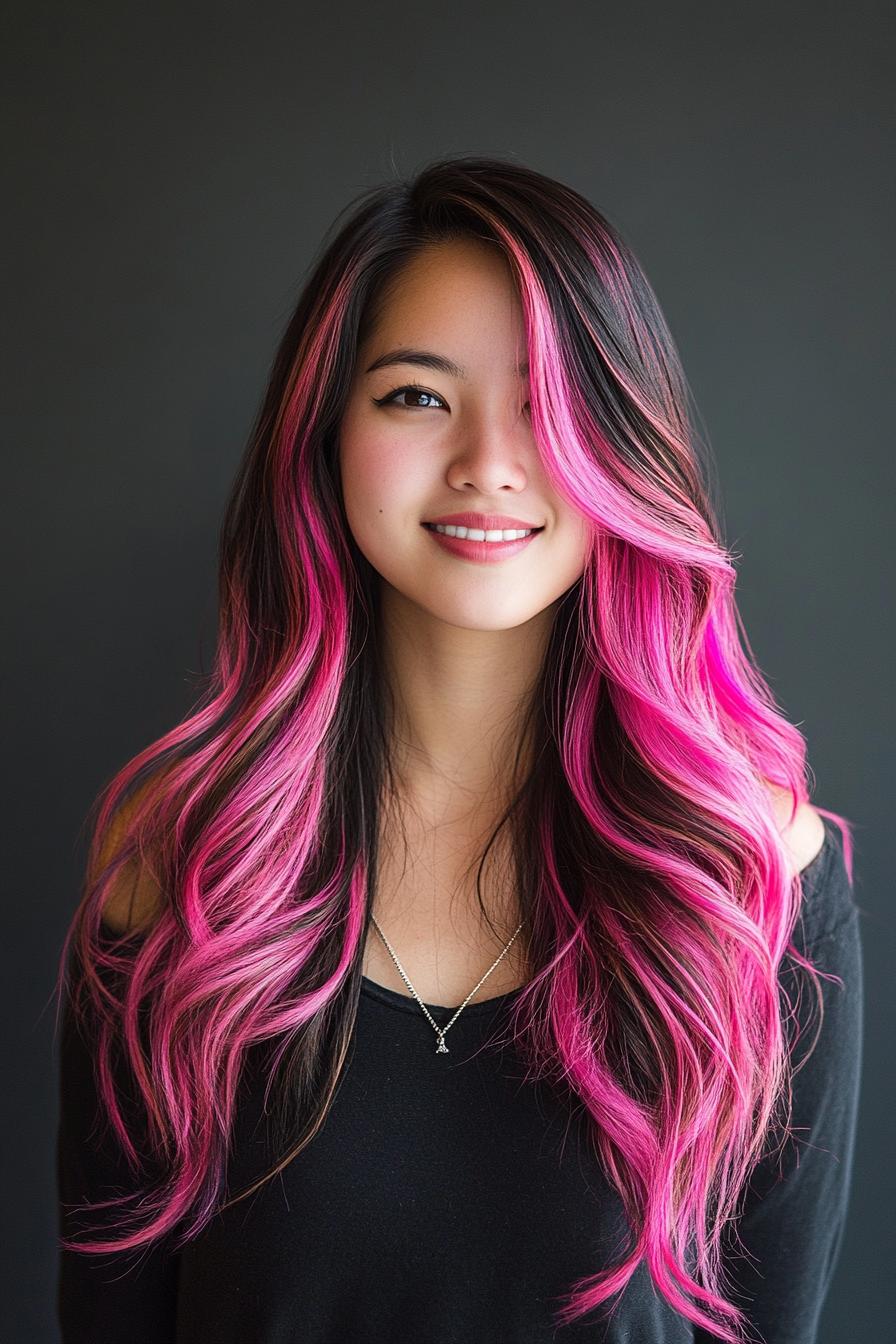 Bold Pink Waves