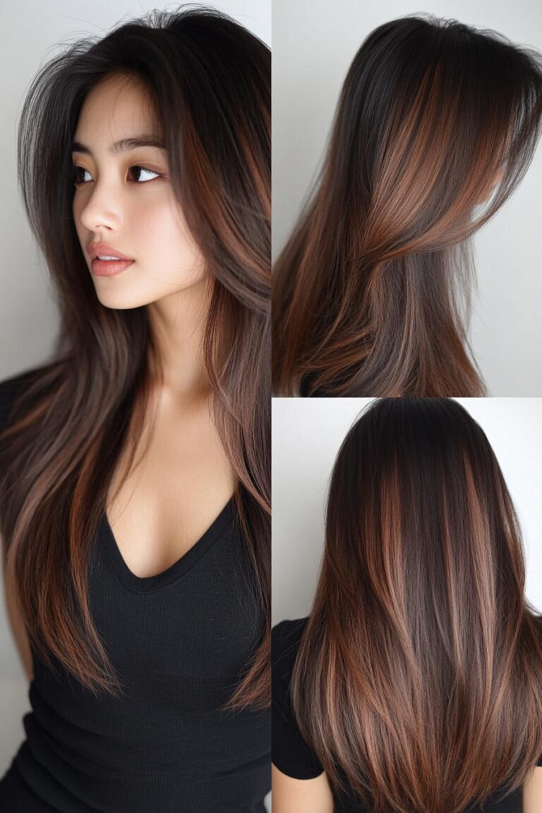 caramel highlighted elegance