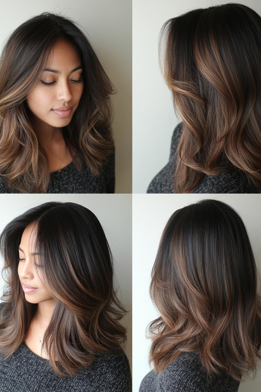 Caramel Waves of Elegance