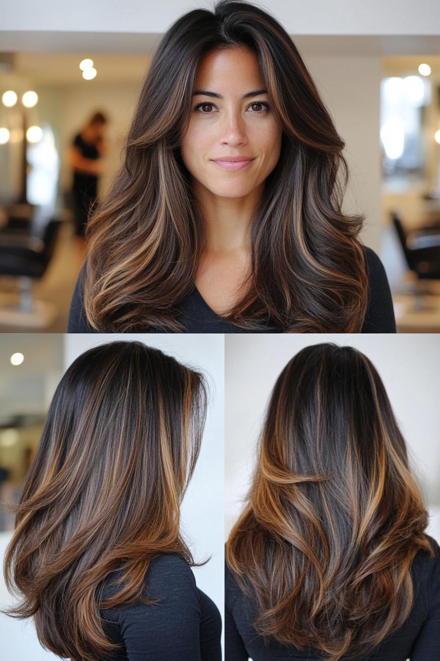 Caramel Waves of Elegance