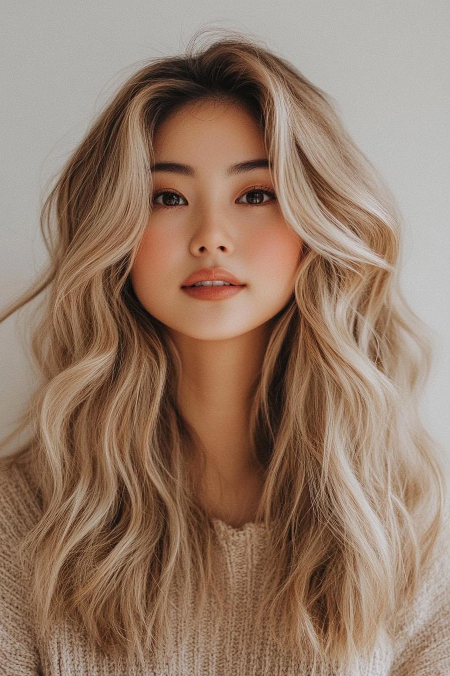 Carefree Blonde Waves