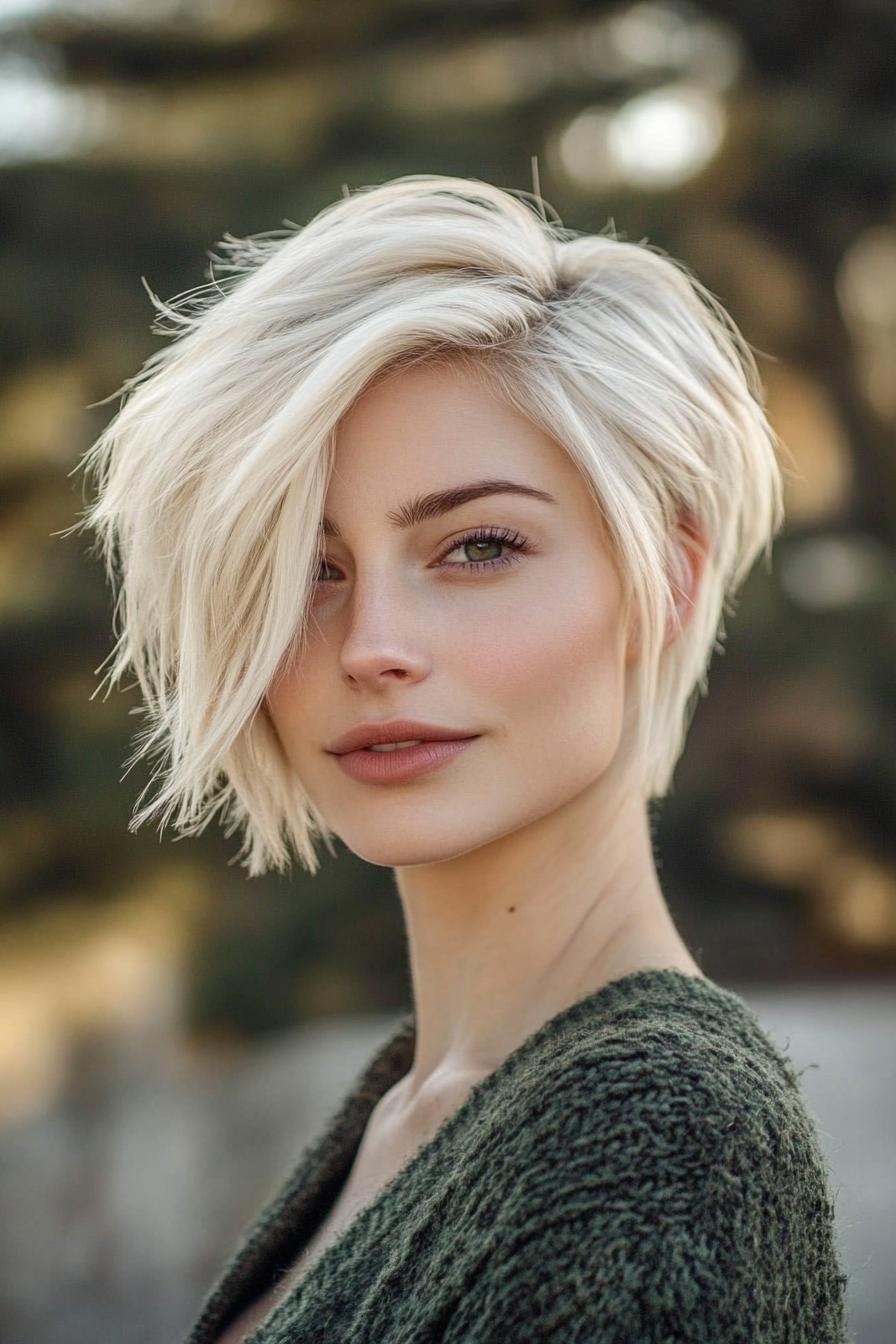 Chic Angled Bob Style