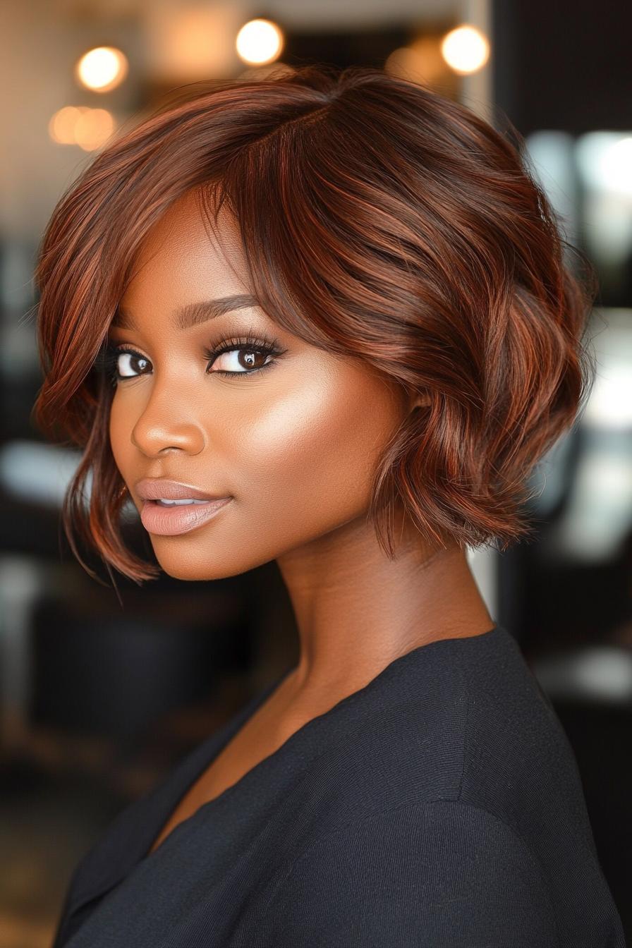 Chic Chestnut Waves