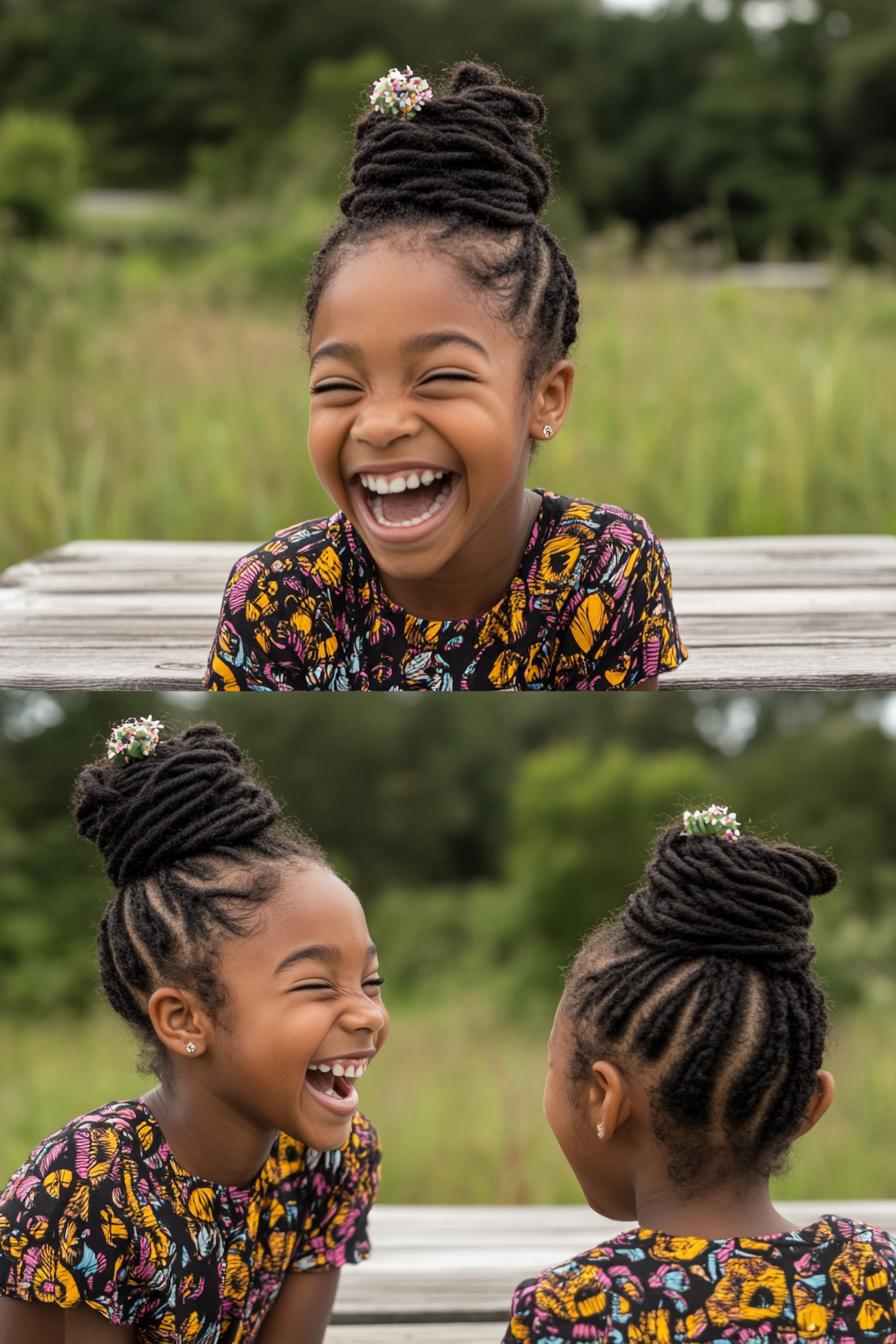 Colorful Cornrow Elegance