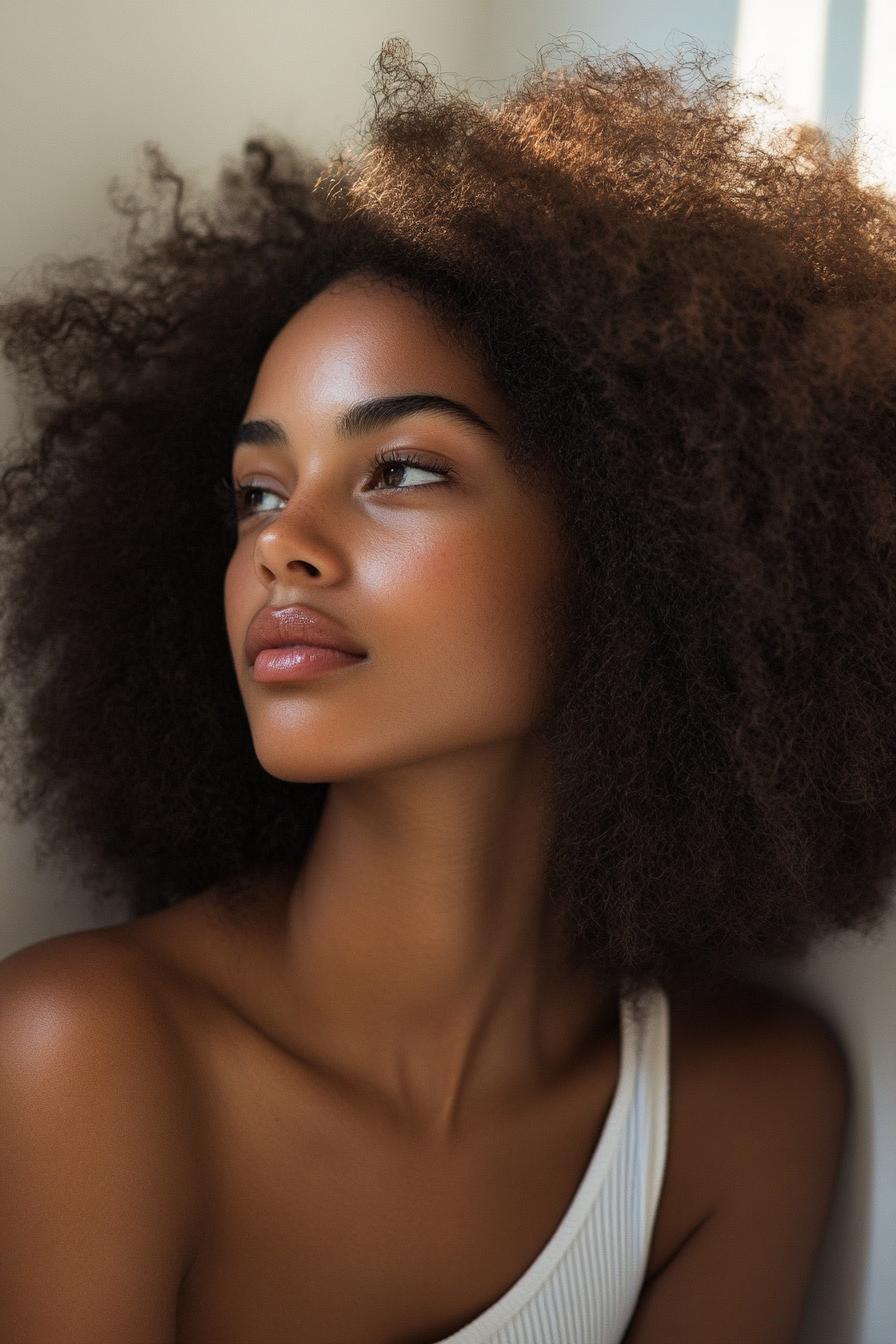 Curly Natural Afro Beauty