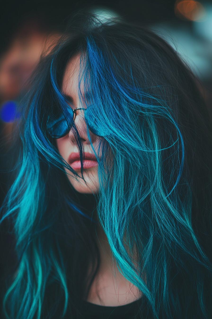 Electric Blue Hair Vibe