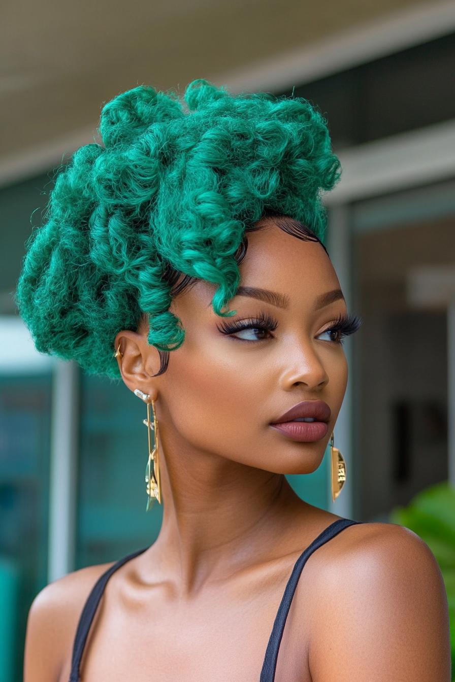 Emerald Curls Radiant Beauty