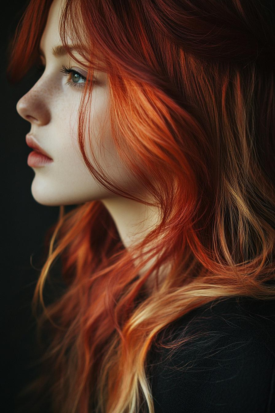 Fiery Elegance in Waves