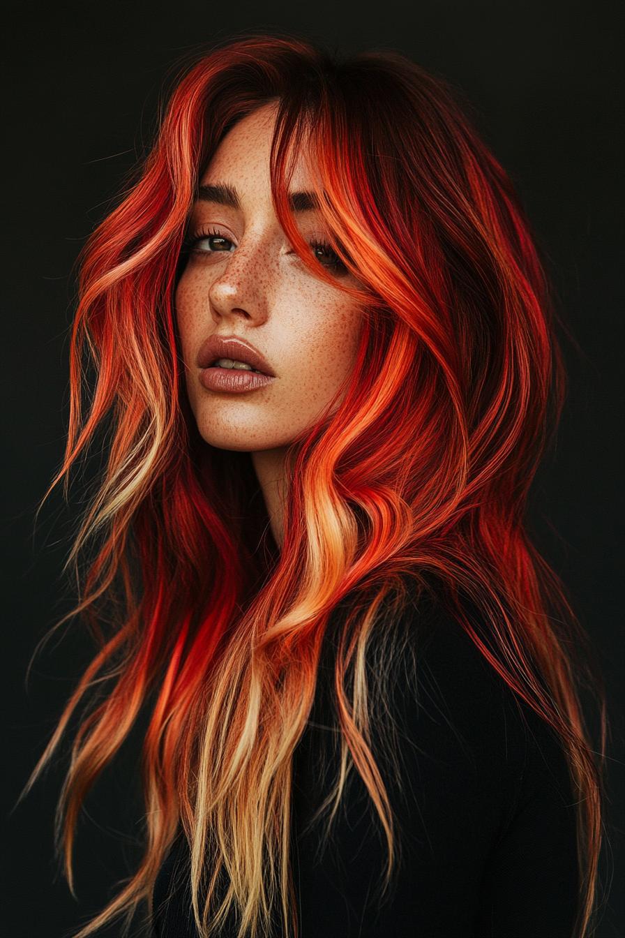 Fiery Gradient Elegance