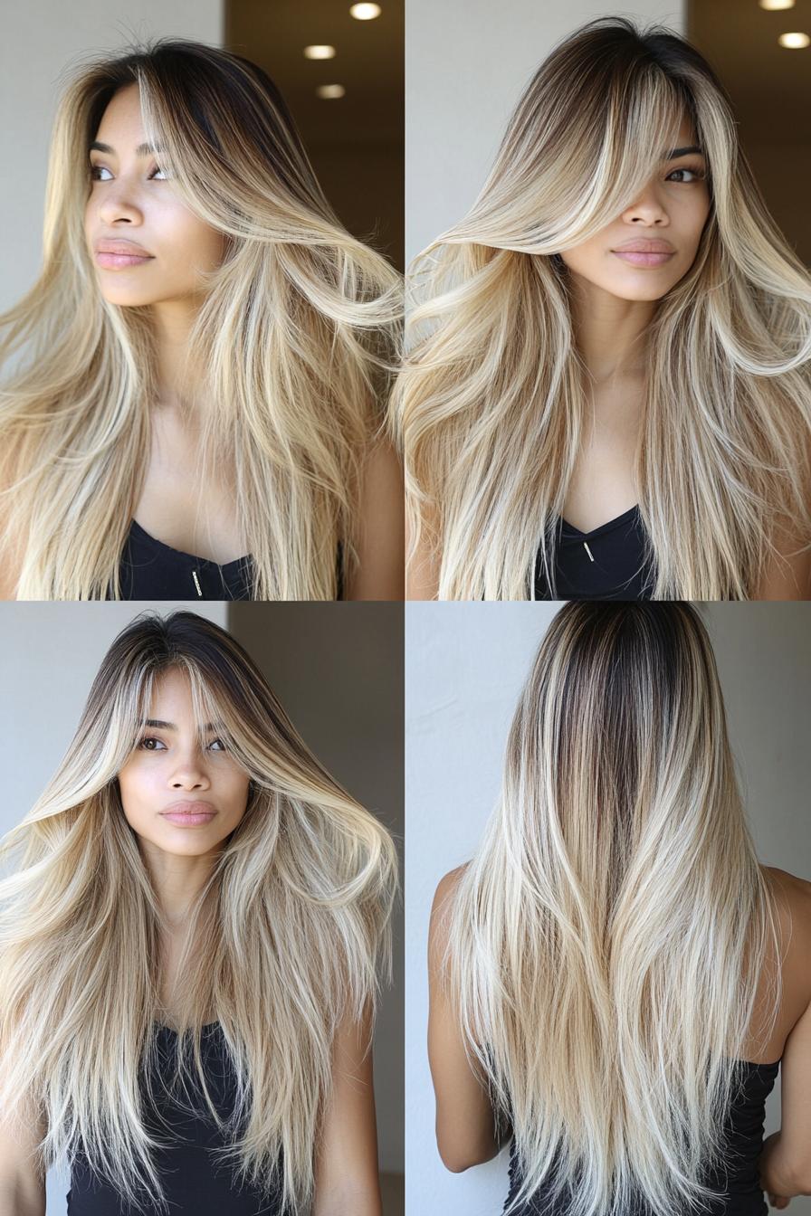 Lush Layered Blonde Hair