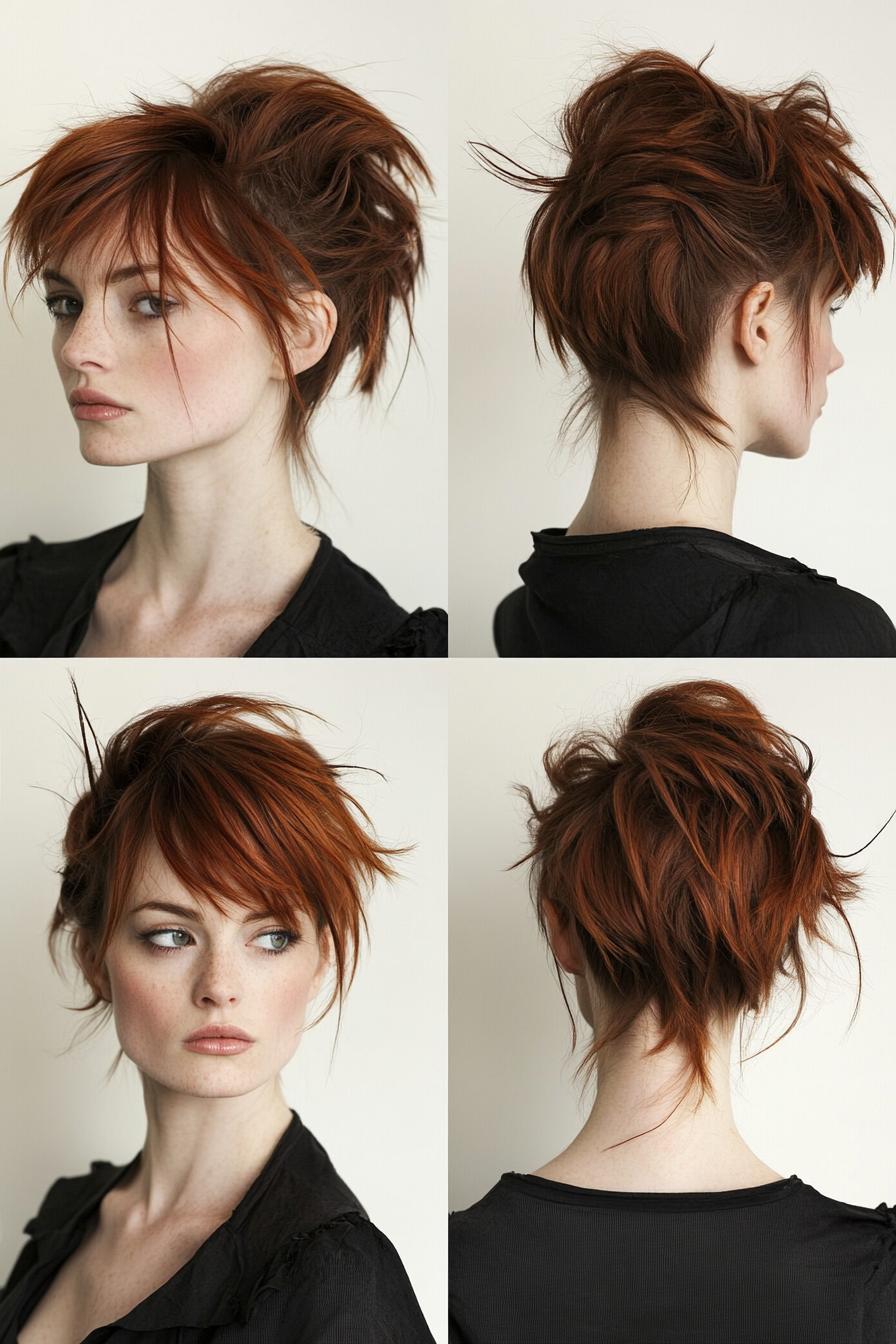 Modern Reddish-Brown Pixie