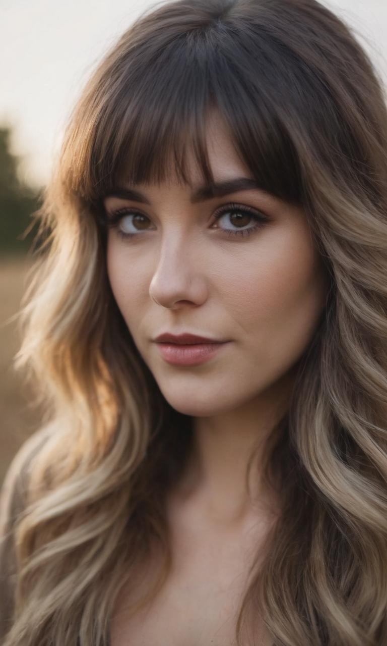 Ombre Waves and Bangs