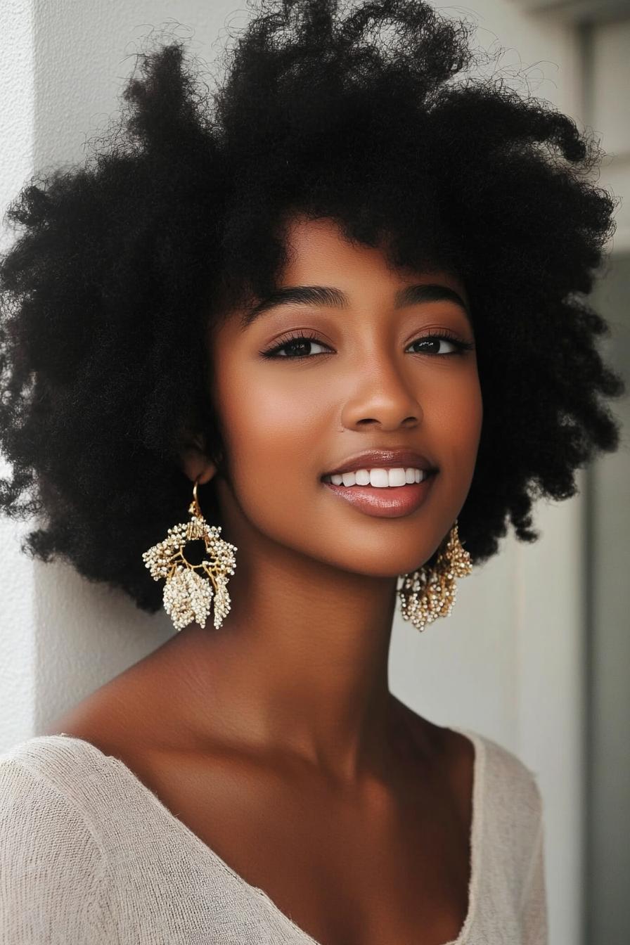 Radiant Afro and Smile