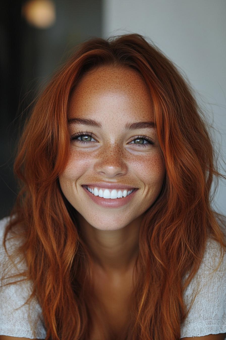 Radiant Red Hair Elegance