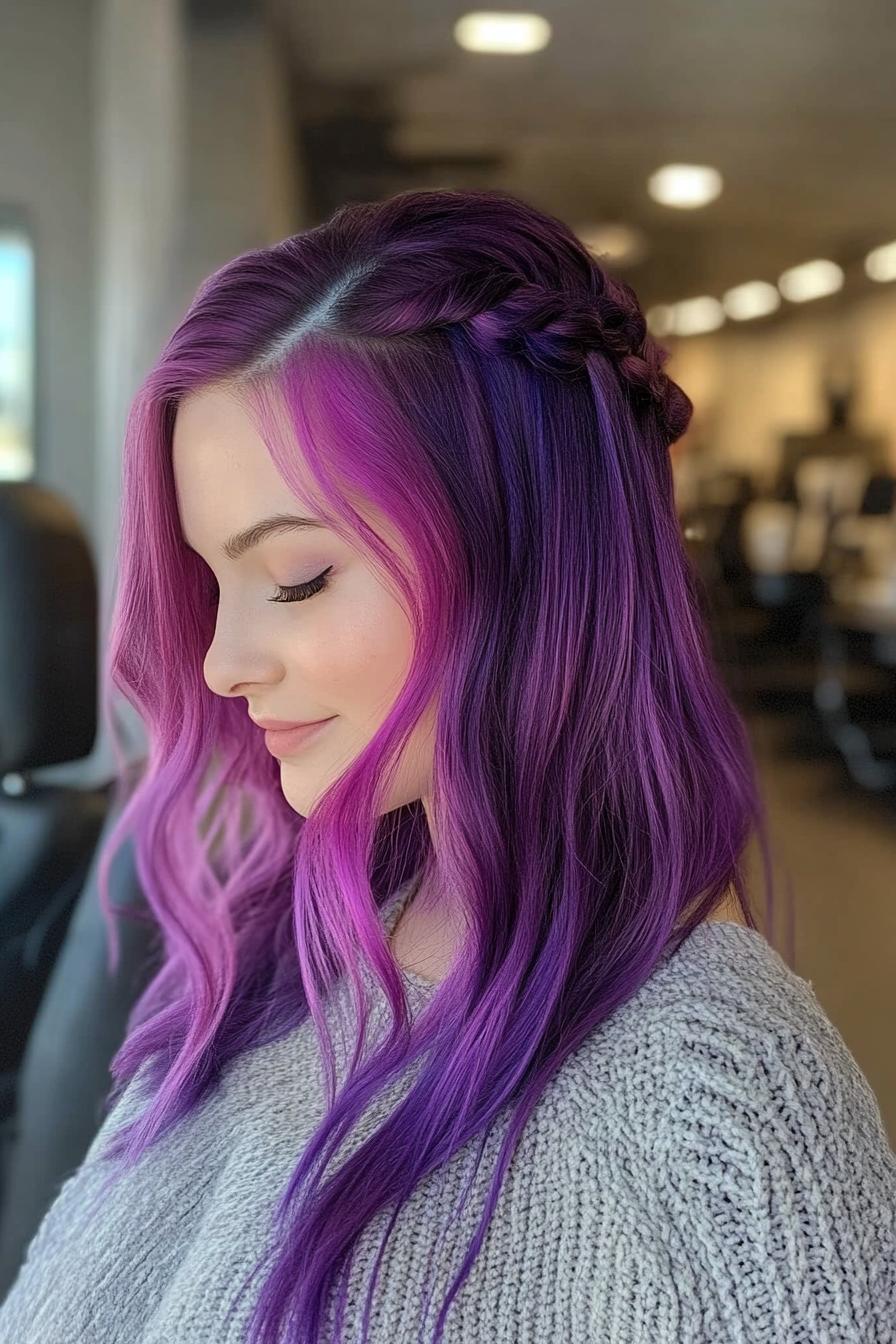 Radiant Waves of Purple