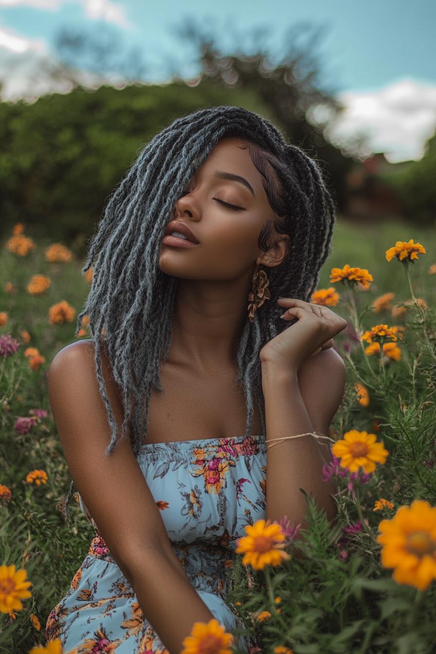 Silver Dreadlocks Radiance