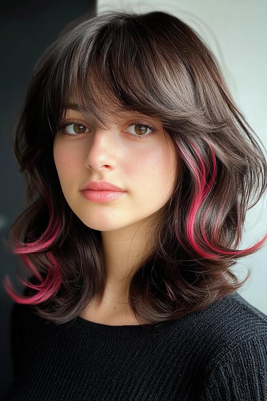 Striking Pink and Brown