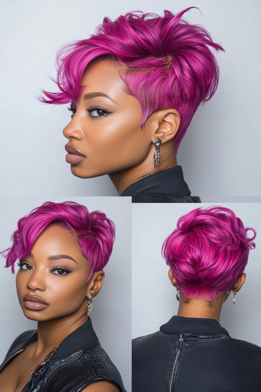 Vibrant Magenta Waves Style