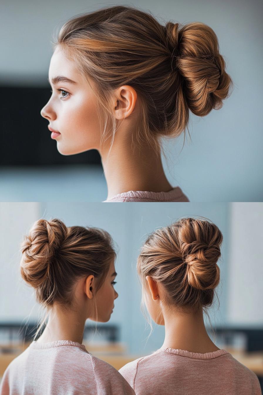 Voluminous High Bun Elegance