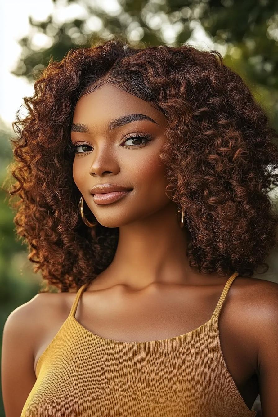 Bouncy Curls Pretty Look