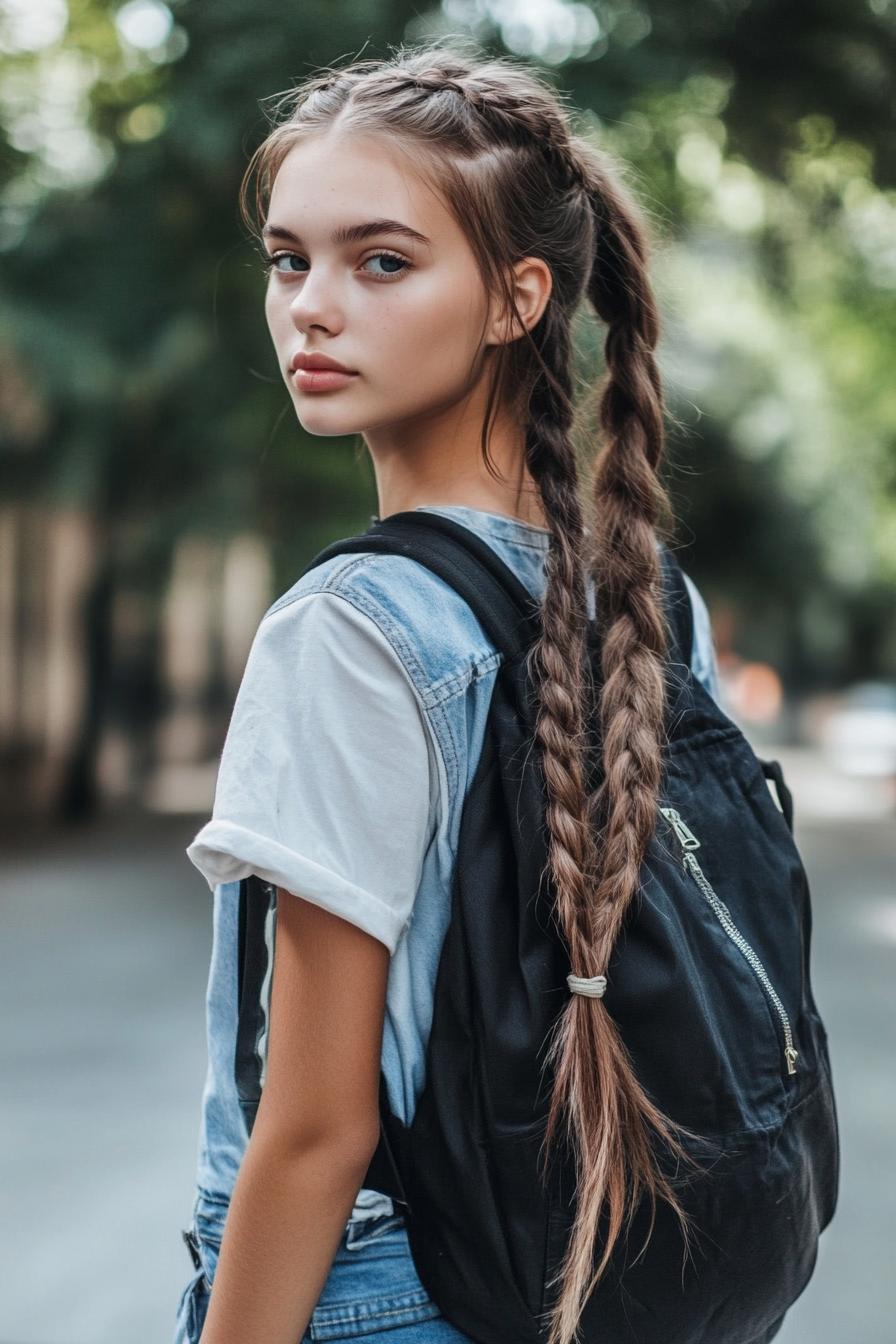 Braided Beauty in Bloom