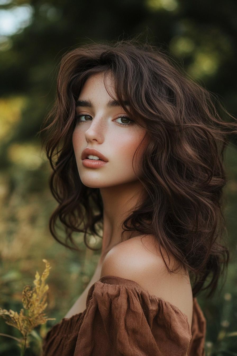 Chic Chestnut Waves