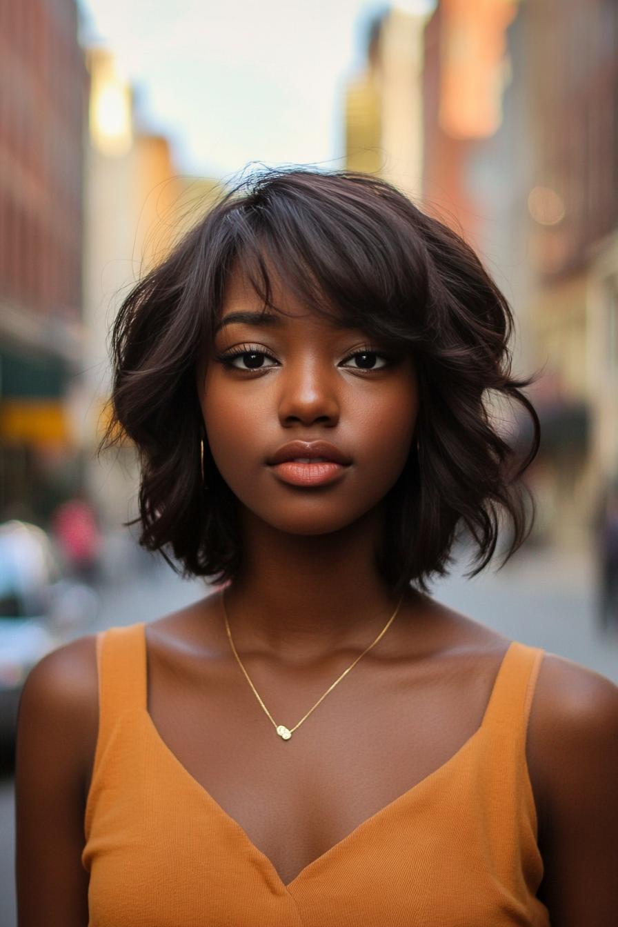 Chic Shoulder-Length Waves