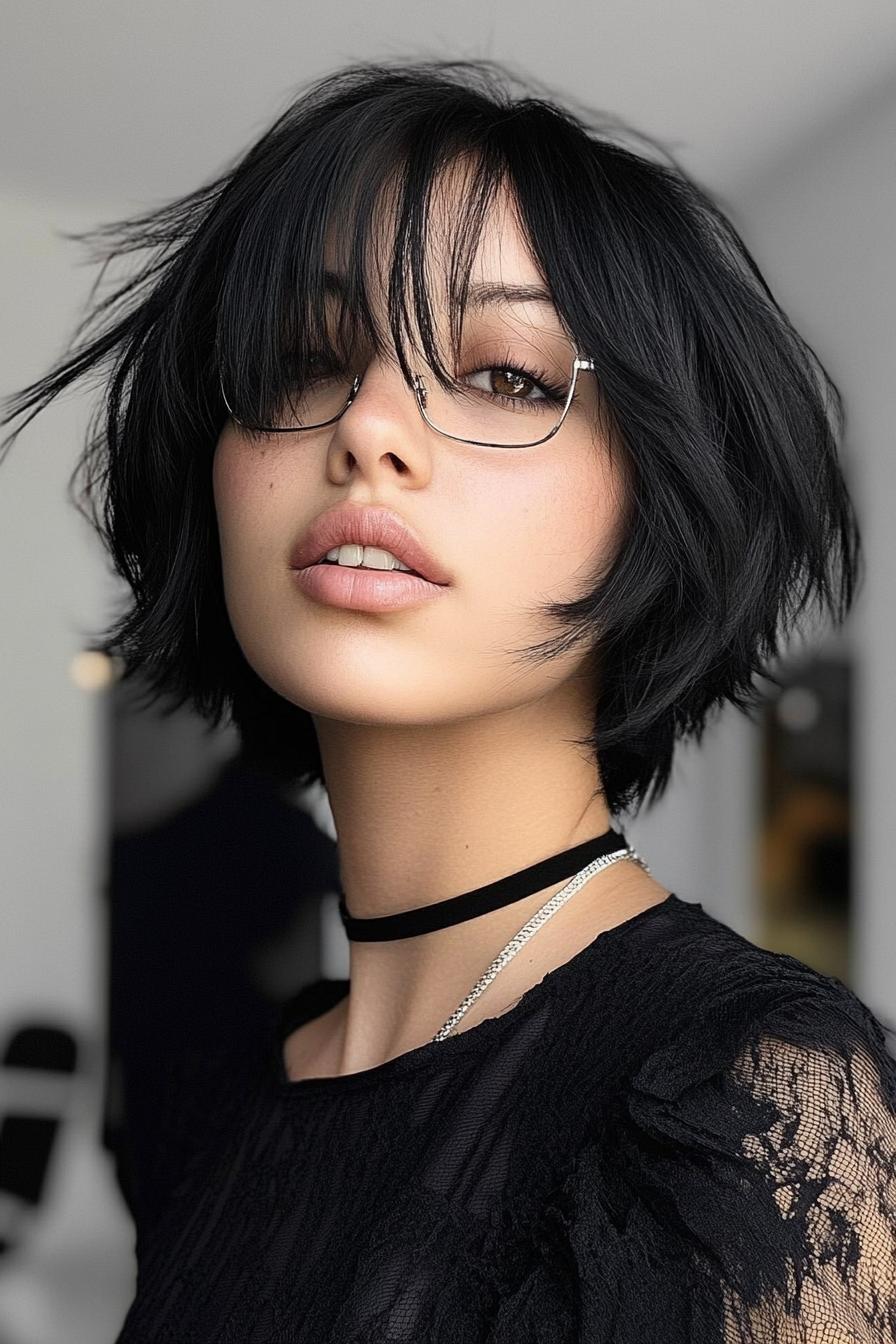 Chic Tousled Bob Elegance